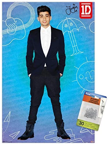 One Direction - Zayn Malik - Pop Wall Poster with Push Pins