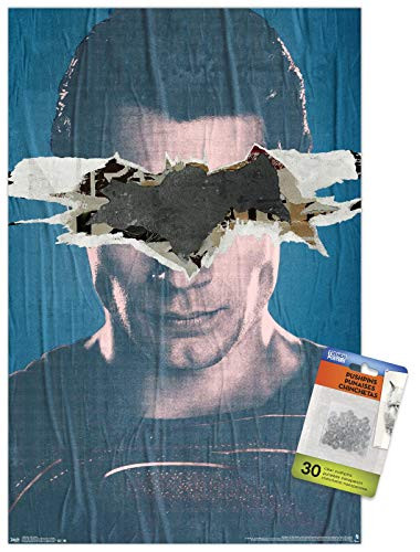 DC Comics Movie - Batman v Superman - Superman Teaser Wall Poster with Push Pins
