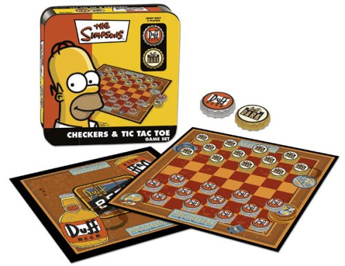 USAopoly Simpsons Checkers / Tic Tac Toe USAopoly Simpsons Checkers / Tic Tac Toe