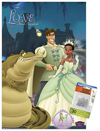 Disney Princess and the Frog - Group Wall Poster with Push Pins