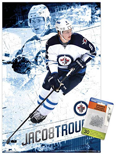 NHL Winnipeg Jets - Jacob Trouba 14 Wall Poster with Push Pins