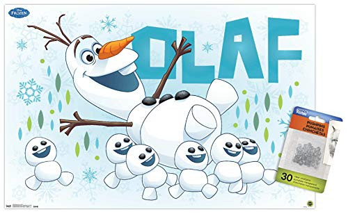 Disney Pixar Frozen Fever - Mini Wall Poster with Push Pins