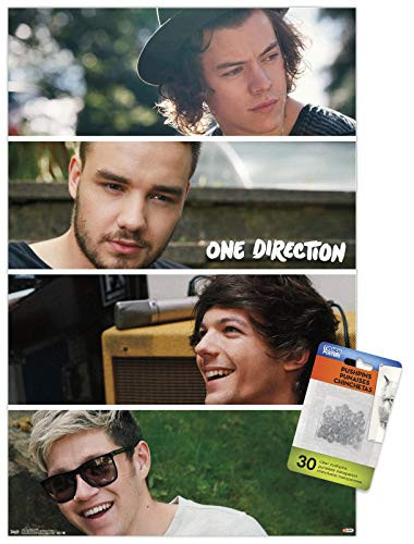 One Direction - Group Collage Wall Poster with Push Pins
