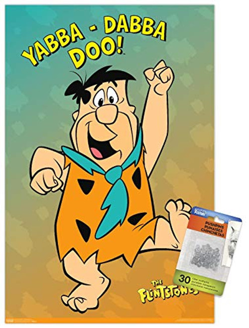 The Flintstones - Yabba Dabba Doo Wall Poster with Push Pins The Flintstones - Yabba Dabba Doo Wall Poster with Push Pins