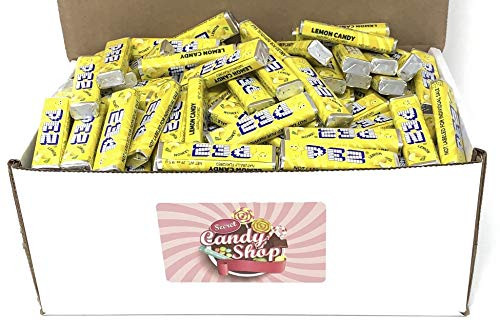 PEZ Candy Refill in Box  2-5lb Individually Wrapped Lemon