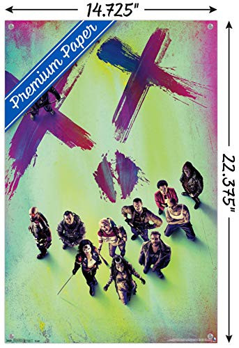 DC Comics Movie - Suicide Squad - Teaser Wall Poster with Push Pins