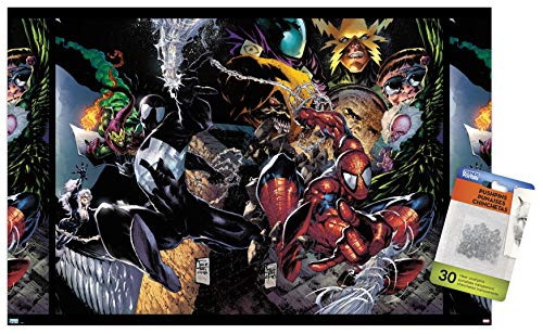 Marvel Comics - Spider-Man - Amazing Spider-Man  4 Wall Poster with Push Pins