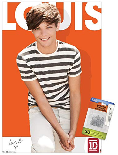 One Direction - Louis Tomlinson Wall Poster with Push Pins
