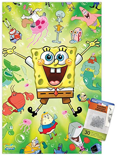 Nickelodeon Spongebob - Burst Wall Poster with Push Pins