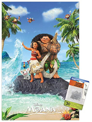 Disney Moana - High Five Wall Poster with Push Pins