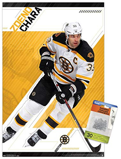 NHL Boston Bruins - Zdeno Chara 17 Wall Poster with Push Pins