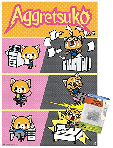 Aggretsuko - Transform Wall Poster with Push Pins