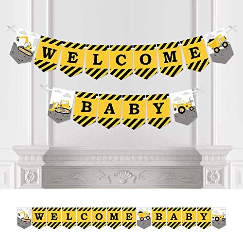 Big Dot of Happiness Dig It - Construction Party Zone - Baby Shower Bunting Banner - Party Decorations - Welcome Baby Big Dot of Happiness Dig It - Construction Party Zone - Baby Shower Bunting Banner - Party Decorations - Welcome Baby