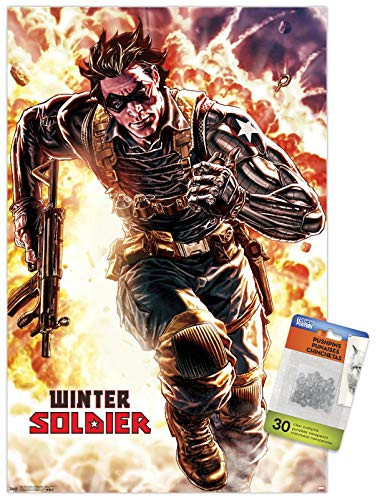 Marvel Comics - Winter Soldier - Winter Soldier  4 Wall Poster with Push Pins