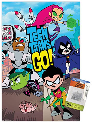 DC Comics TV - Teen Titans Go! - Group Wall Poster with Push Pins