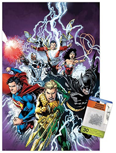 DC Comics - Justice League - Bolts Wall Poster with Push Pins
