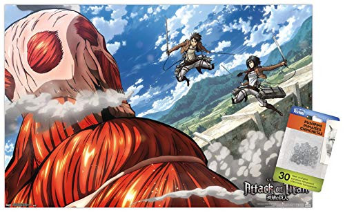 Attack on Titan - Double Team Wall Poster with Push Pins
