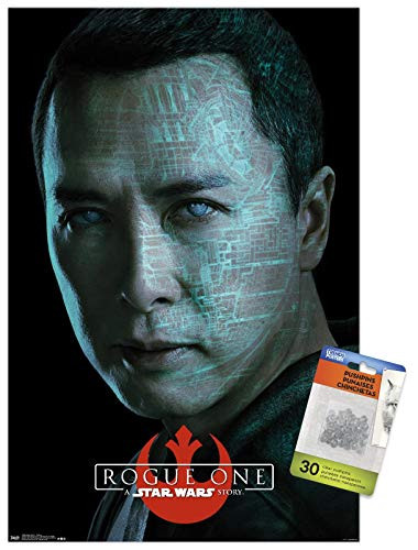 Star Wars  Rogue One - Chirrut Wall Poster with Push Pins