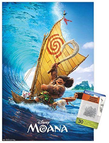 Disney Moana - Wave Wall Poster with Push Pins