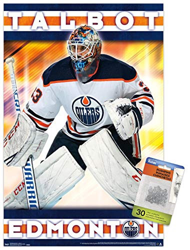 NHL Edmonton Oilers - Cam Talbot 17 Wall Poster with Push Pins