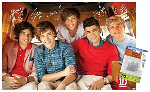 One Direction - Bus Wall Poster with Push Pins