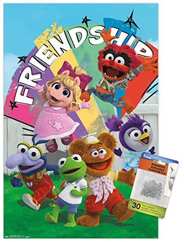 Disney Muppet Babies - Friendship Wall Poster with Push Pins