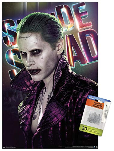 DC Comics Movie - Suicide Squad - Joker Close-Up Wall Poster with Push Pins