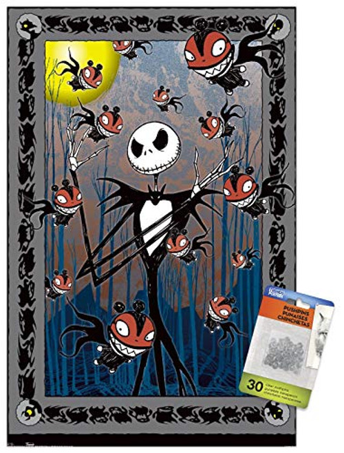Disney Tim Burton s The Nightmare Before Christmas - Tarot Wall Poster with Push Pins