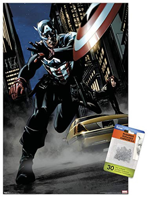 Marvel Comics - Captain America - Comic Wall Poster with Push Pins