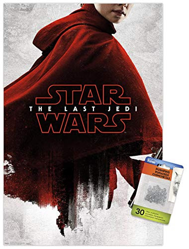 Star Wars  The Last Jedi - Red Ray Wall Poster with Push Pins
