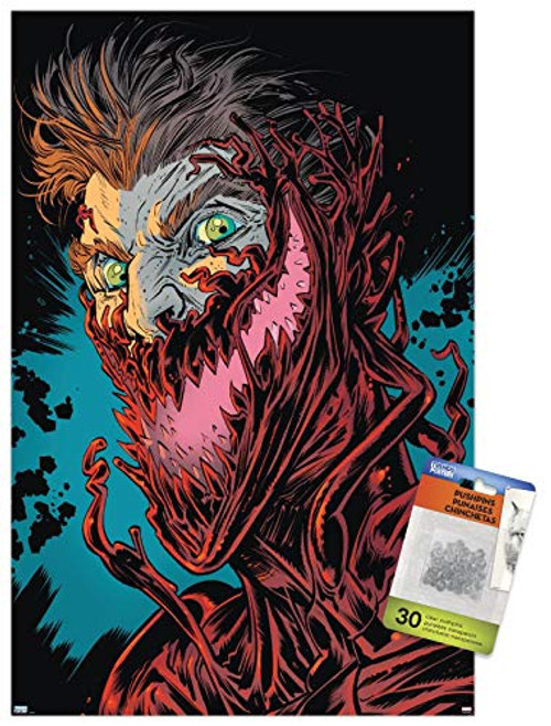 Marvel Comics - Carnage - Cletus Kasady Wall Poster with Push Pins Marvel Comics - Carnage - Cletus Kasady Wall Poster with Push Pins