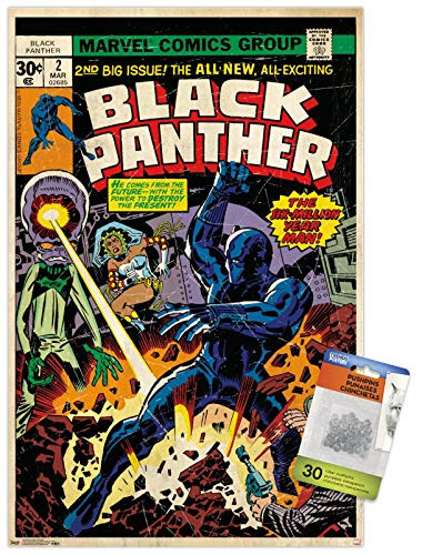 Marvel Comics - Black Panther - Cover  2 Wall Poster with Push Pins