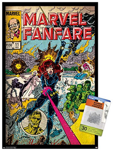 Marvel Comics - Black Widow - Marvel Fanfare  11 Wall Poster with Push Pins