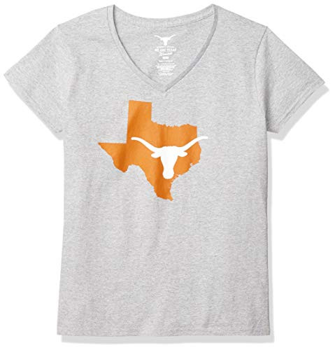 NCAA Texas Longhorns Womens Campus Classic Tee  Athletic Gray  Small