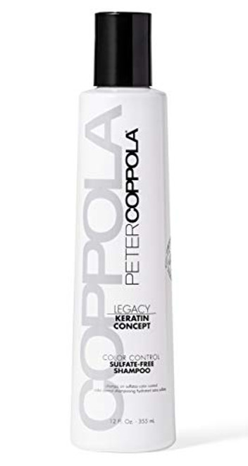 Peter Coppola Keratin Concept Color Control Sulfate-Free Shampoo  12 oz  Gentle Cleansing  Keratin Complex  Color Safe Shampoo for Daily Use
