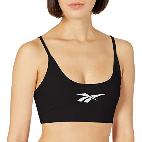 Reebok Classics Vector Logo Sports Bra  Black  Large
