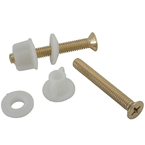 Plumb Pak Toilet Seat Hinge Bolts for Oak Toilet Seat with Brass Hinges  PP23500