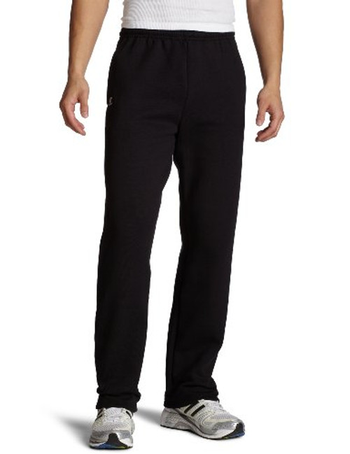 Russell Athletic Men s Dri-Power Open Bottom Sweatpants with Pockets  Black  X-Large