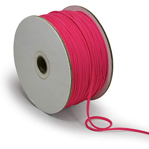 Expo International 1-8  Soft Knit Elastic Cord - 100 Yard Spool Stretch Trim  Fuchsia