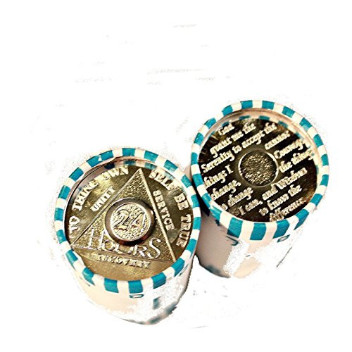 Lot of 50 Aluminum 24 Hour AA Alcoholics Anonymous Chips Medallions 24hrs