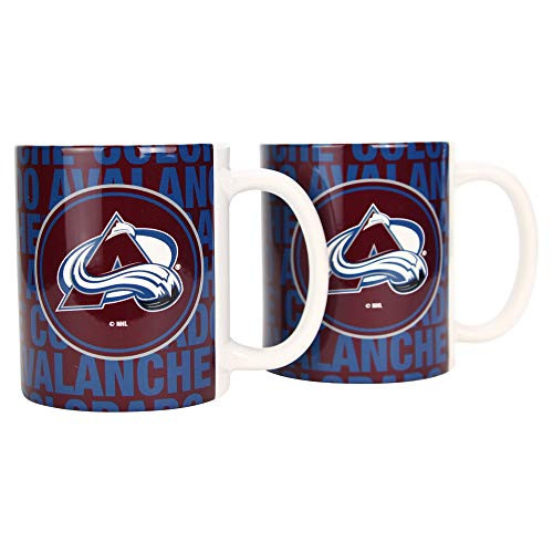 Boelter NHL 12oz Team Logo Coffee Mug 2-Pack Colorado AvalancheHype