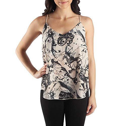 Bioworld Harry Potter Sublimated V-Neck Camisole-Large White