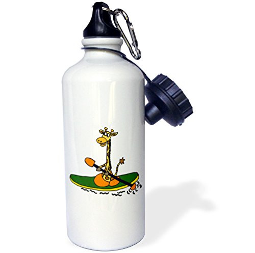 3dRose Cute Black Poodle Sitting Original Art Sports Water Bottle  21 oz  Multicolored