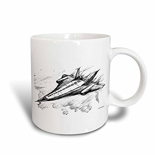 3dRose Supersonic Jet Plane - Magic Transforming Mug  11 oz  Multicolored