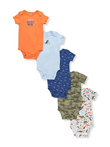 Carter s Baby Boys  5-Pk- Short Sleeve Original Bodysuits 3 Months