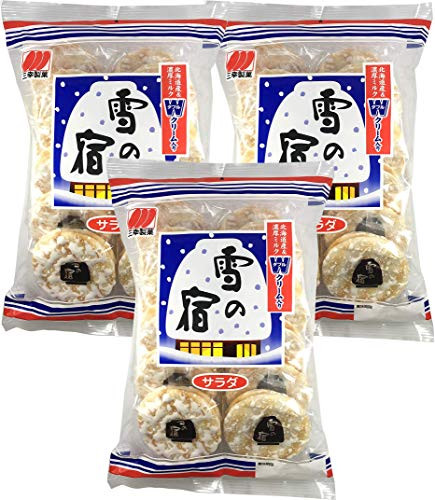 Sanko Yuki No Yado Rice Crackers 24pcs 5-67oz 3 Packs
