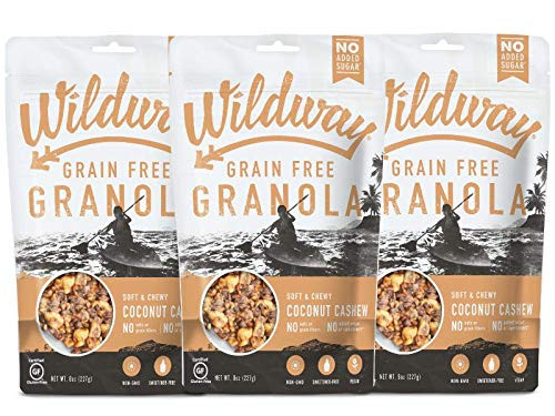 Wildway Keto Vegan Granola Coconut Cashew Certified Gluten Free Granola Breakfast Cereal Low Carb Snack Paleo Grain Free Non GMO No Added Sugar 8oz 3 pack Wildway Keto Vegan Granola Coconut Cashew Certified Gluten Free Granola Breakfast Cereal Low Carb Snack Paleo Grain Free Non GMO No Added Sugar 8oz 3 pack
