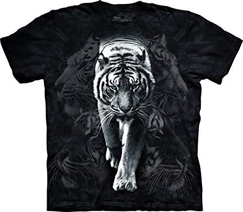 The Mountain Men s White Tiger Stalk T-Shirt Black L