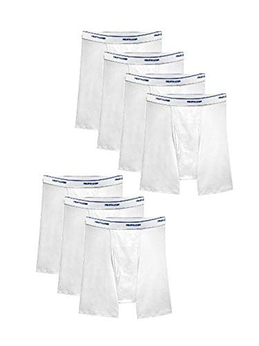 Fruit of the Loom Men s Coolzone Boxer Briefs Assorted Colors  7 Pack - White  X-Large