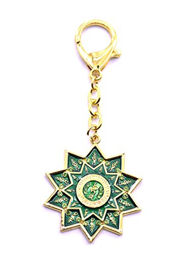 LHR trading inc 2020 Feng Shui Green Tara Protection Wheel Brooch Amulet Keychain